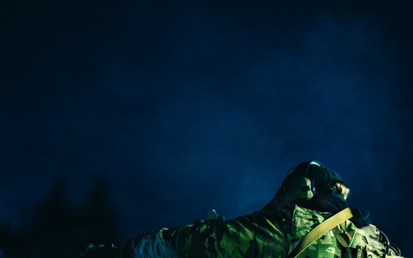 1SFG(A) Green Berets conduct night combat marksmanship training