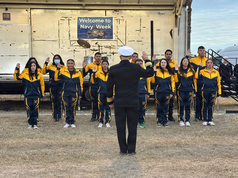 Rear Adm. David J. Faehnle Visits Navy Week Texas