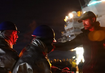 PCU John F. Kennedy Conducts Flight Deck Fire Drill