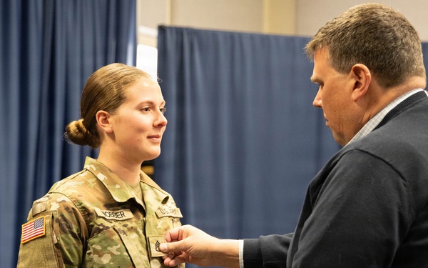 SSG Wobber Promotion Ceremony