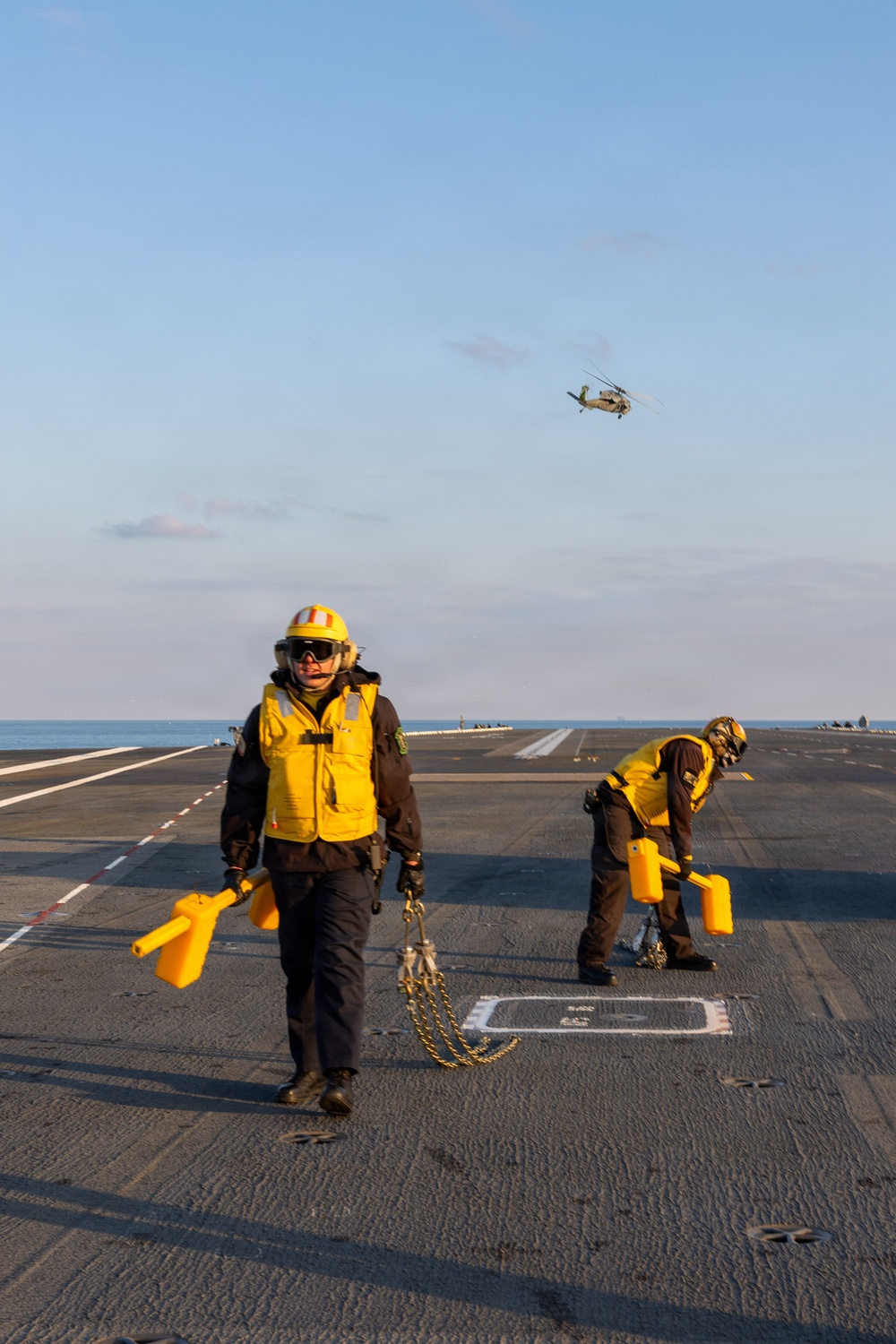 PCU John F. Kennedy Conducts First Ever Helicopter Landing