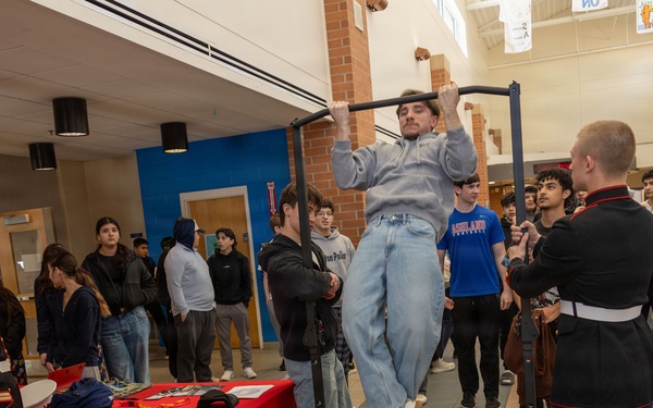 Boston Marines Visit Ashland High School