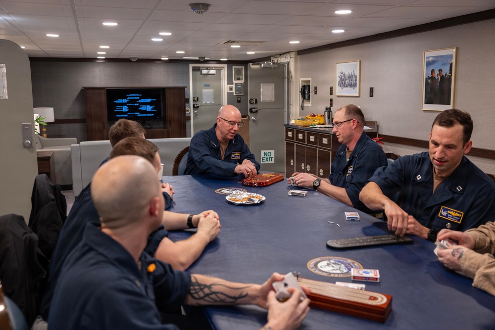 Director, Naval Nuclear Propulsion Program Host Cribbage Tournament For PCU John F. Kennedy