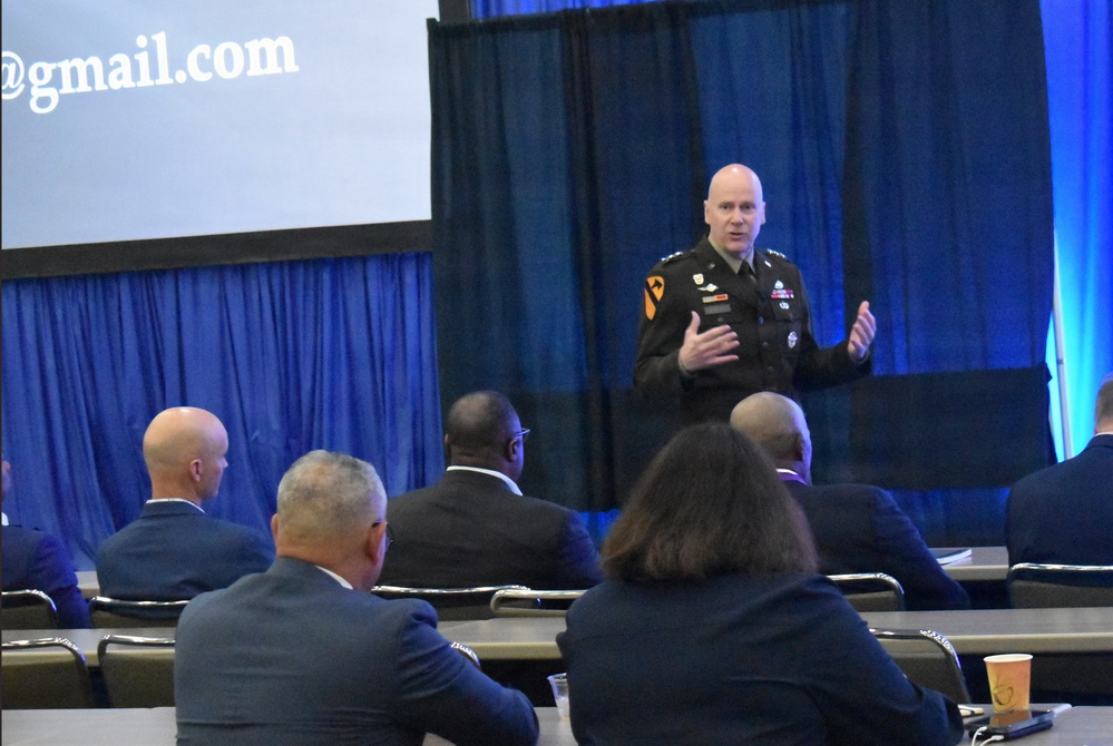 Deputy Chief of Staff, G-6, Lt. Gen. John Morrison Jr., speaks at TechNet Cyber