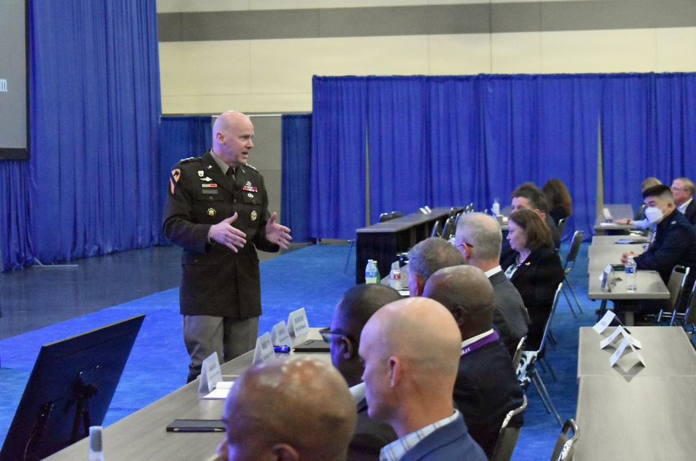 Deputy Chief of Staff, G-6, Lt. Gen. John Morrison Jr., speaks at TechNet Cyber
