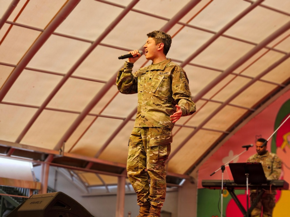 Eighth Army Rock Band Performs at Eden Cherry Blossom Festival
