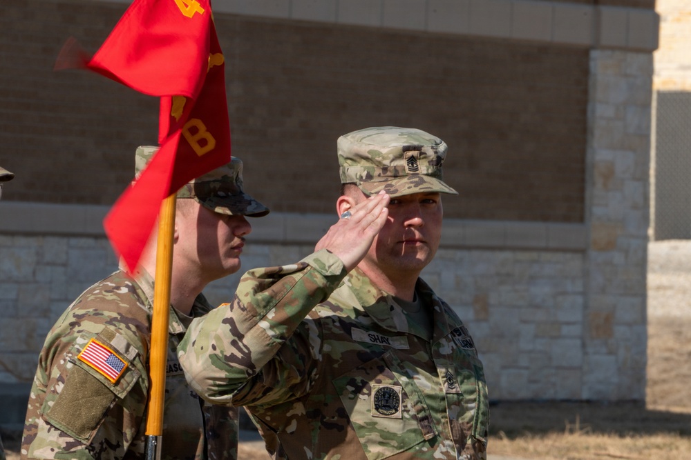 1-44 ADA conduct Change of Responsibility Ceremony for Bravo Company