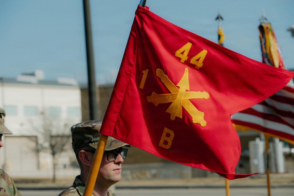 1-44 ADA conduct Change of Responsibility Ceremony for Bravo Company