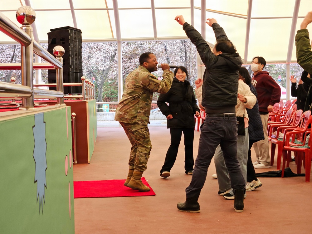 Eighth Army Rock Band Performs at Eden Cherry Blossom Festival