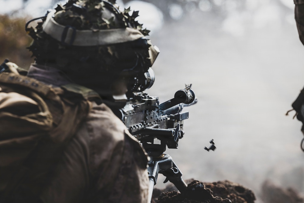 3rd LCT executes support by fire during company attacks at PTA