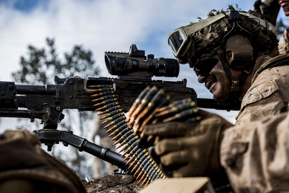 3rd LCT executes support by fire during company attacks at PTA