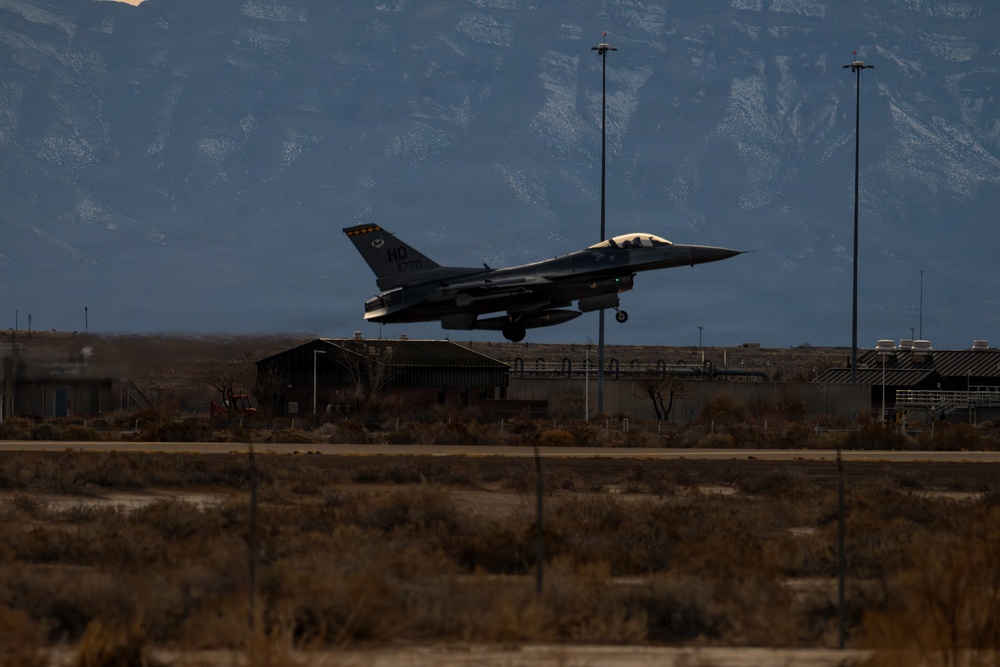 Routine Flight Training is conducted at Holloman Air Force Base