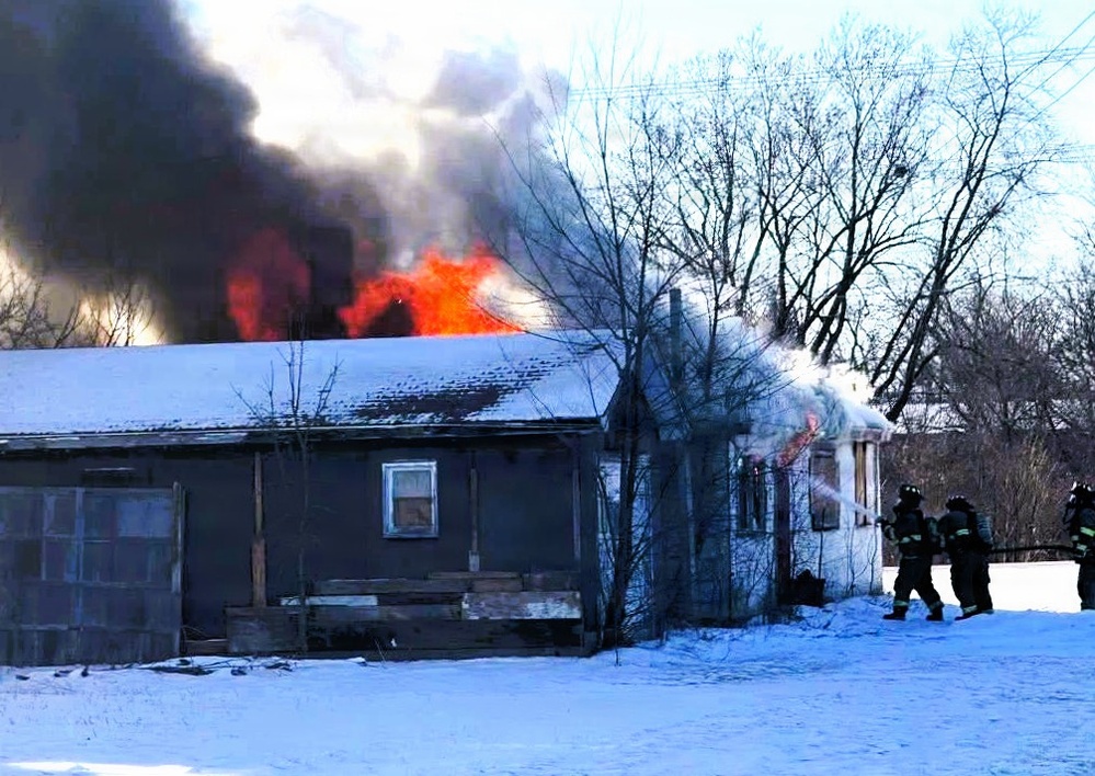 Fort McCoy firefighters provide mutual aid support to fire in Tomah