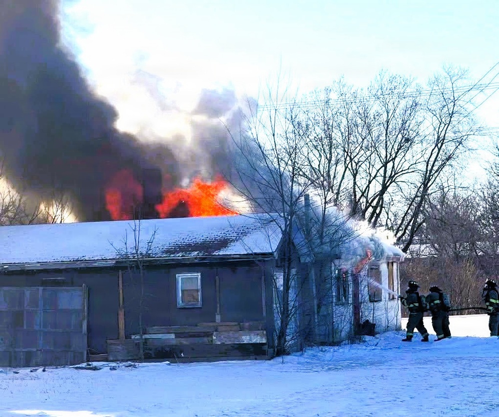 Fort McCoy firefighters provide mutual aid support to fire in Tomah