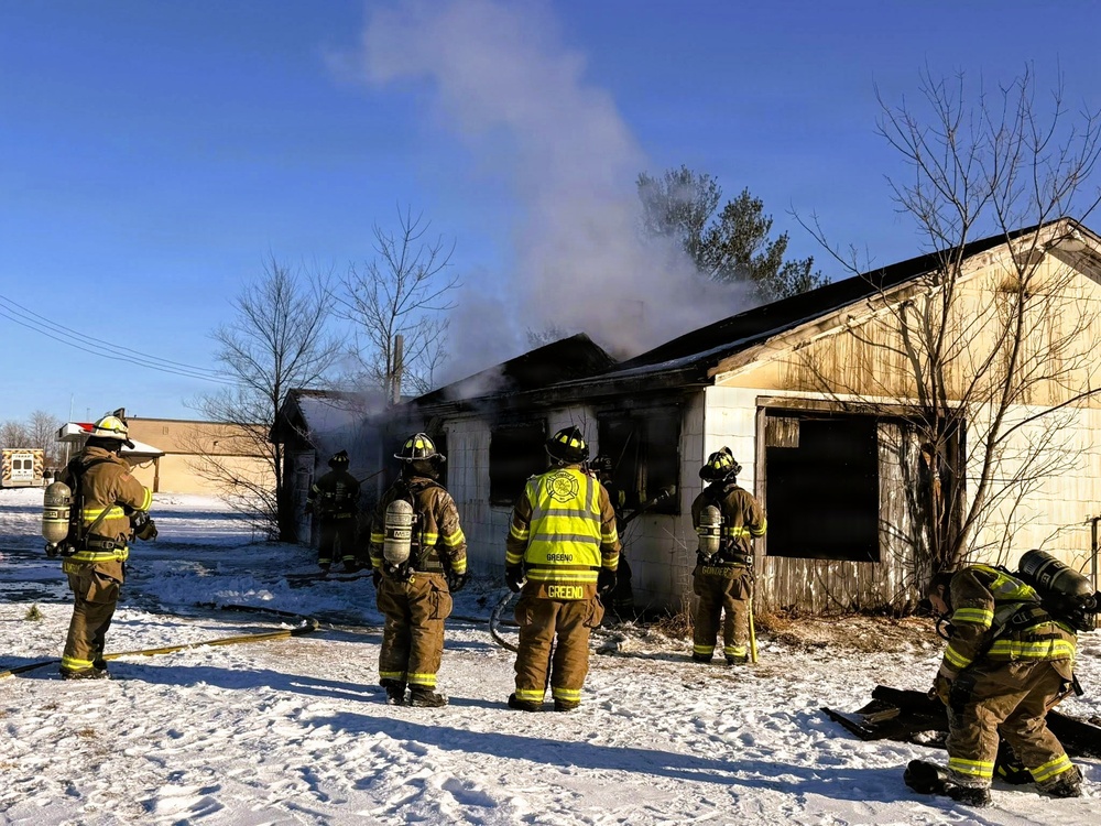 Fort McCoy firefighters provide mutual aid support to fire in Tomah