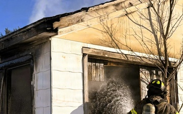 Fort McCoy firefighters provide mutual aid support to fire in Tomah