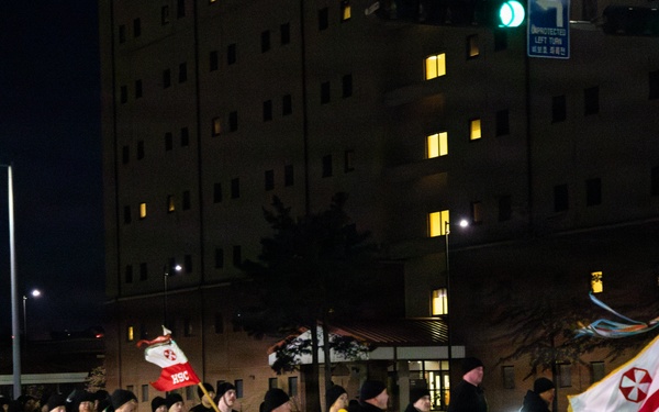 Eighth Army HHBN Battalion Run