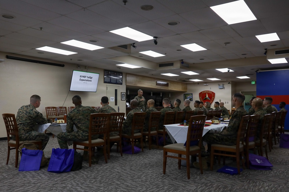 III MEF Hosts First Sergeant Symposium