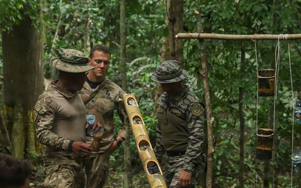 Combined Jungle Operations Course Primitive Fire and Water Filtration