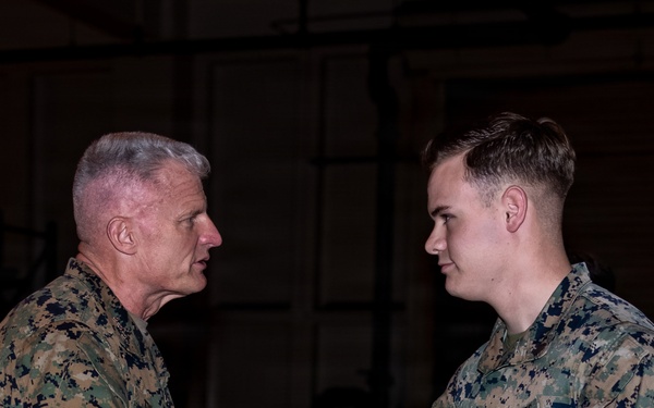 Lt. Gen. Turner visits Camp Kinser
