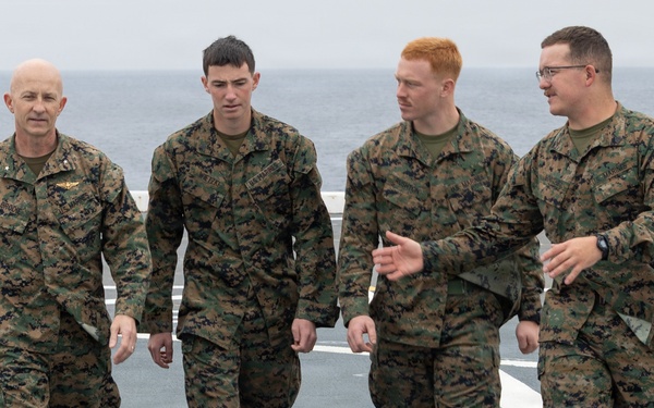 U.S. Marine Corps Leadership Oversees Amphibious Combat Vehicle Launch