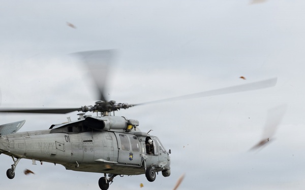 U.S. Marine Corps Leadership Oversee Amphibious Combat Vehicle Launch