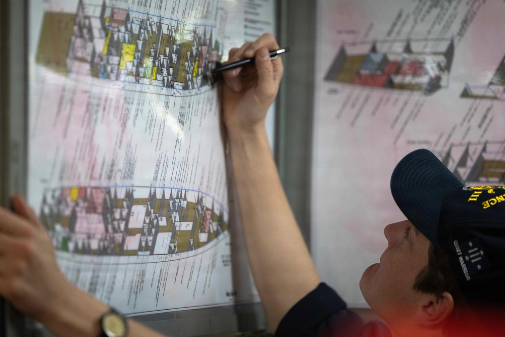 Spruance conducts routine operations