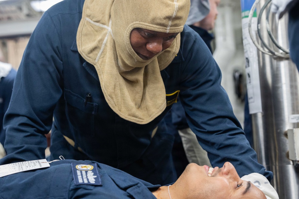 Spruance conducts routine operations