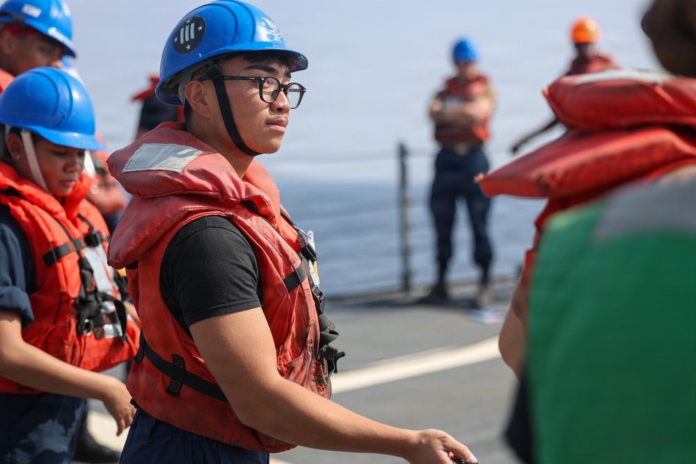 Spruance conducts routine operations