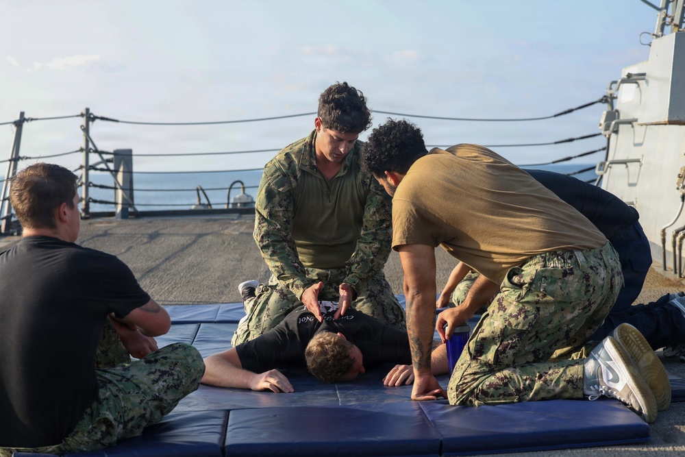 Spruance conducts routine operations