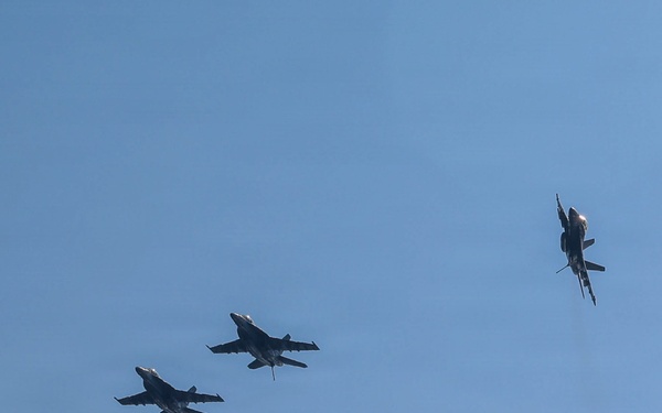 Abraham Lincoln conducts routine flight operations