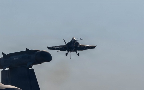 Abraham Lincoln conducts routine flight operations