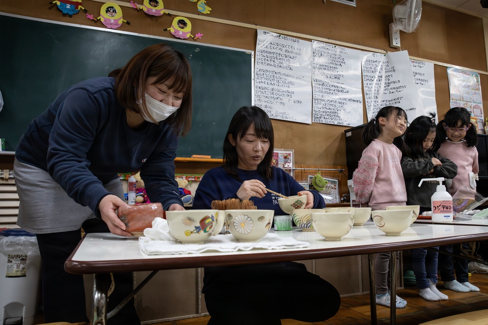 Volunteers From Marine Corps Air Station Iwakuni visit Ekimae Hoikuen, Japan 2026