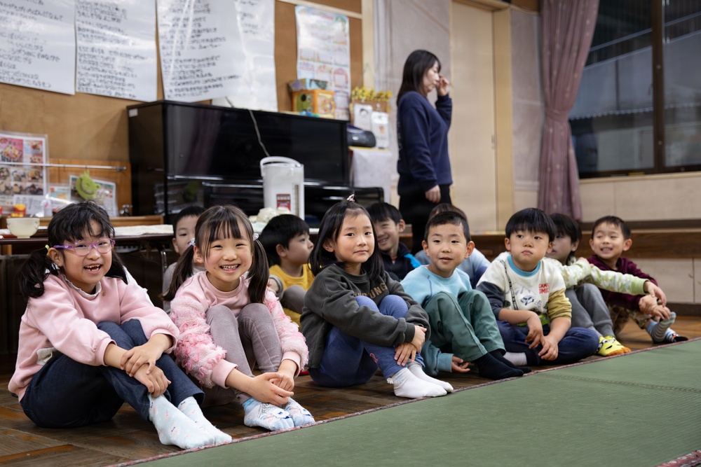 Volunteers From Marine Corps Air Station Iwakuni visit Ekimae Hoikuen, Japan 2026