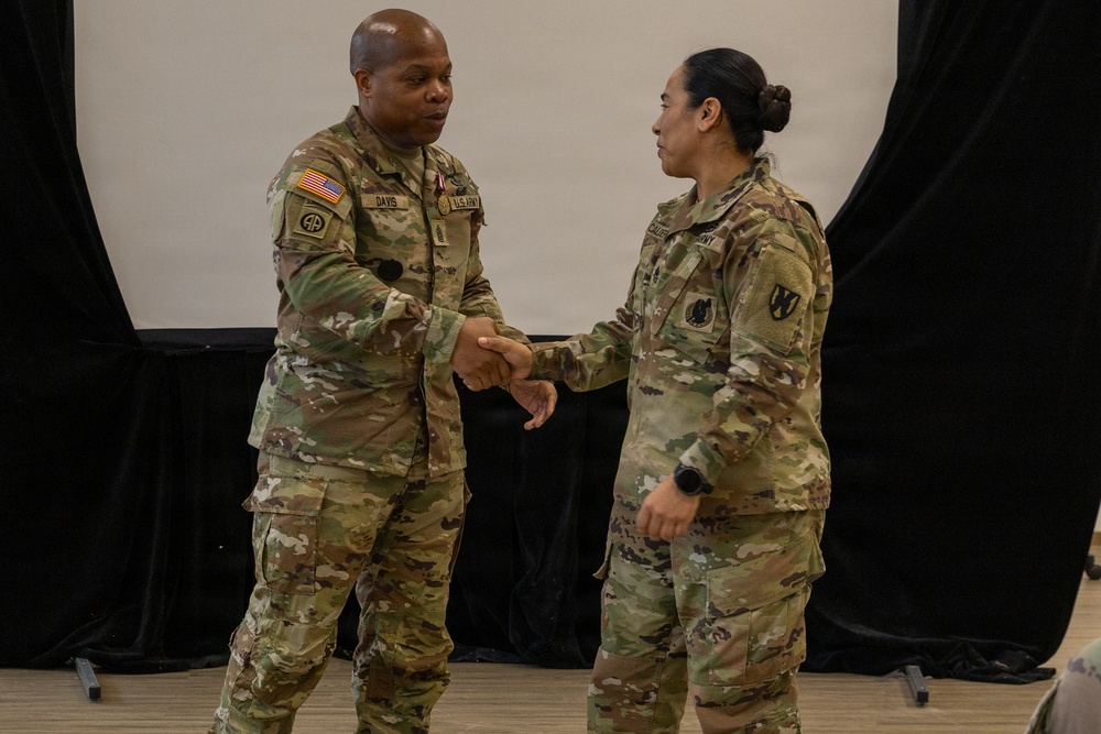 Command Sgt. Maj. Davis Lateral Promotion Ceremony