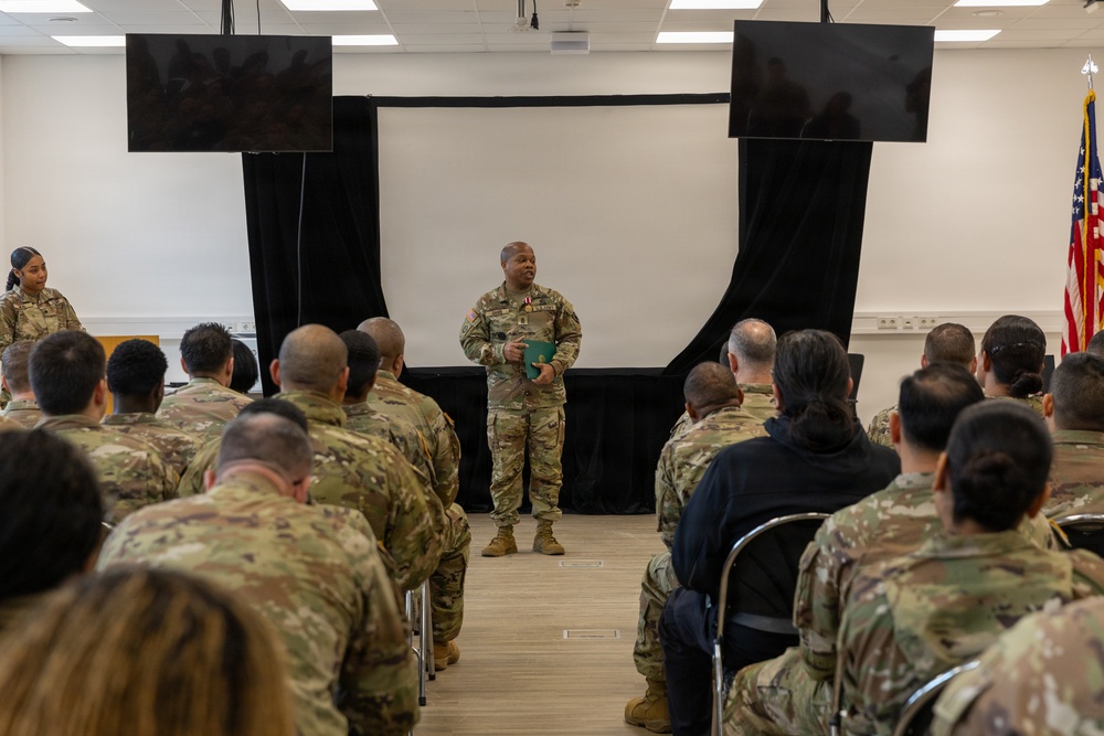 Command Sgt. Maj. Davis Lateral Promotion Ceremony