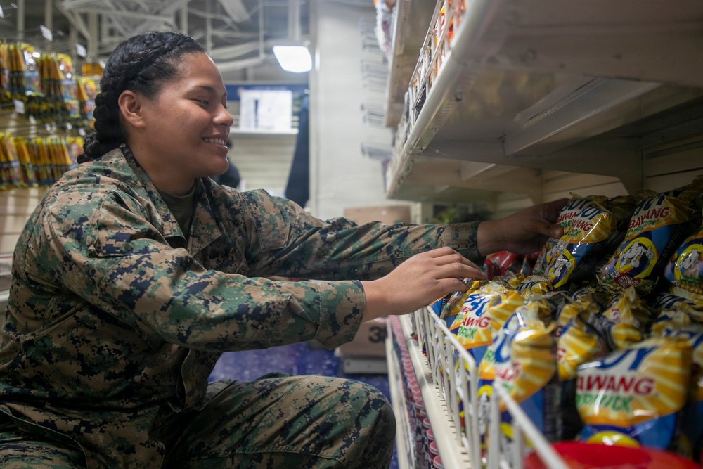 Ship Store Operations Aboard USS Tripoli