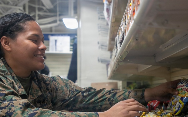 Ship Store Operations Aboard USS Tripoli