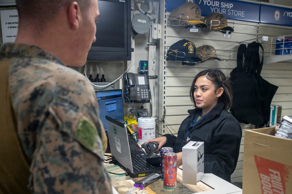 Ship Store Operations Aboard USS Tripoli