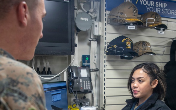 Ship Store Operations Aboard USS Tripoli