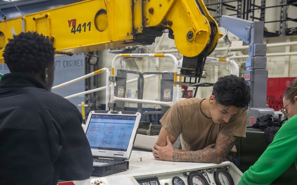 Generator Maintenance Aboard USS Tripoli