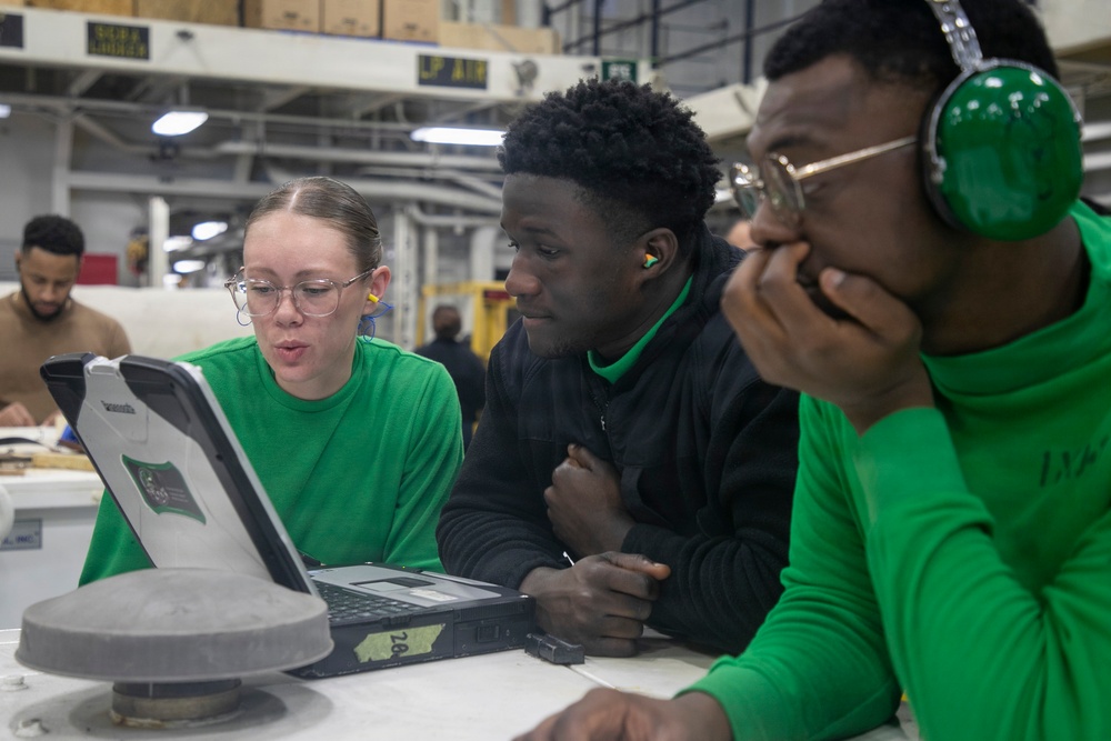 Generator Maintenance Aboard USS Tripoli
