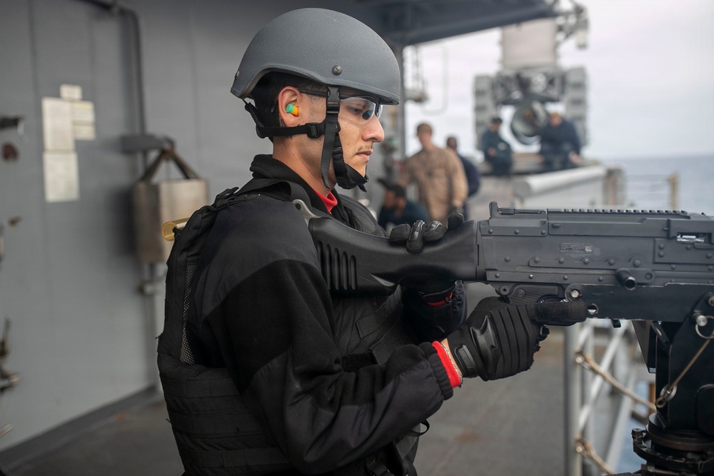 USS Tripoli Conducts A SCAT Drill