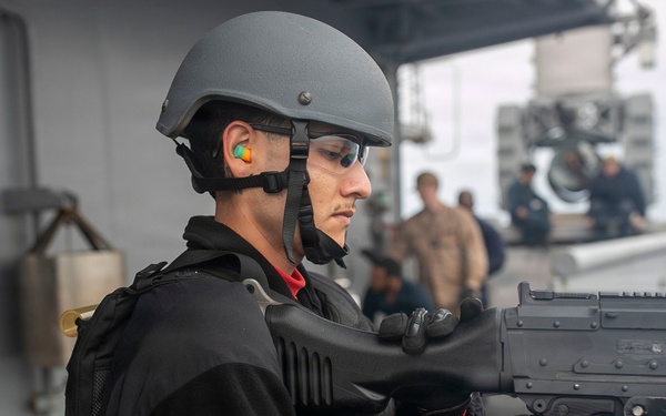 USS Tripoli Conducts A SCAT Drill