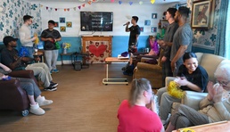 RAF Mildenhall Airmen entertain residents at local care home