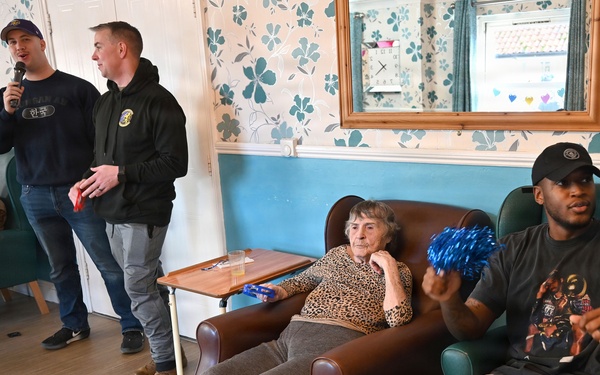 RAF Mildenhall Airmen entertain residents at local care home