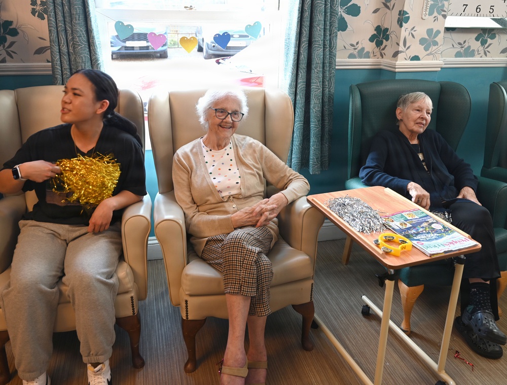 RAF Mildenhall Airmen entertain residents at local care home
