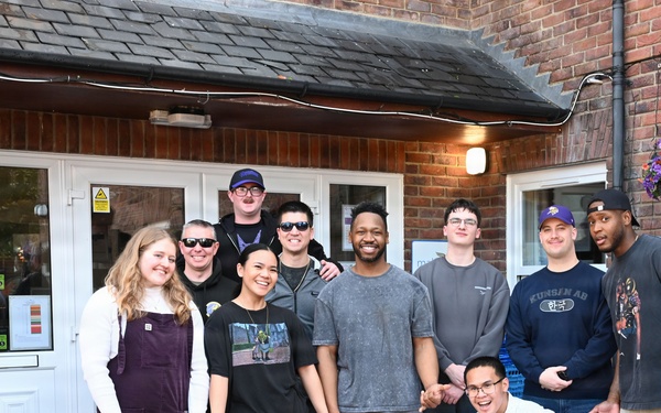RAF Mildenhall Airmen entertain residents at local care home
