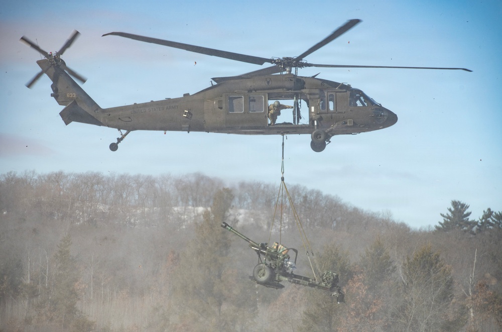 Cold Weather Artillery Sling Load at Fort McCoy