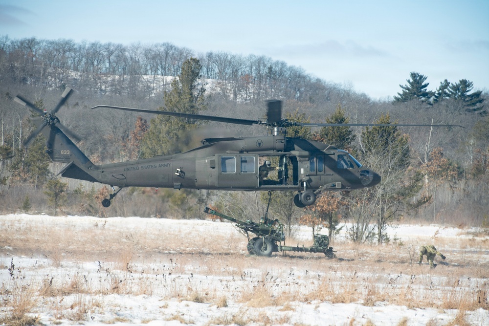 Cold Weather Artillery Sling Load at Fort McCoy
